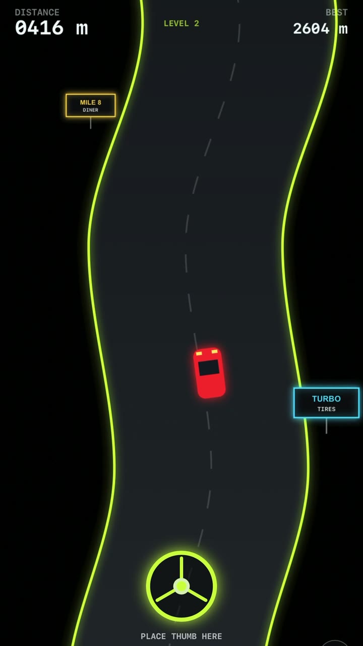 Stay On — hold left, release right